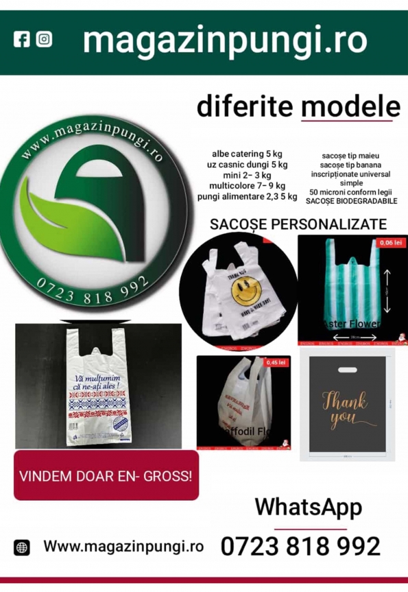 Magazin Online de Pungi de Plastic si Biodegradabile